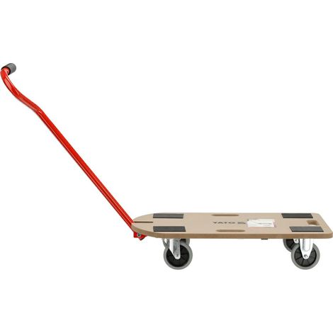 YATO, modèle YT-37423, Chariot de plateforme de transport 250 kg, idéal pour déplacer des matériaux lourds, structure robuste, grande capacité plateforme de, professional tool