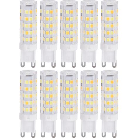 10PCS Ampoule LED G9 220V Dimmable en Céramique, 7W 64 LEDs pour Lustre, Remplace Halogène (1/5)