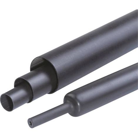 Hongshang ART002118 Termoretraibile senza colla Nero 13 mm 4 mm Restringimento:3:1 1.22 m