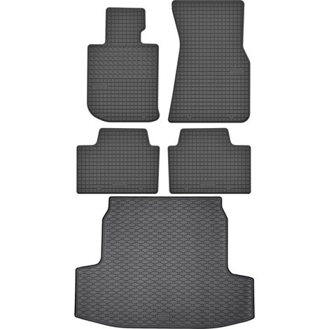 BMW Serie 3 G21 Touring Estate a partir de 2019 SET - Alfombrillas de goma para coche + alfombrilla para maletero