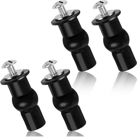Juego de 4 tornillos universales para bisagras de asiento de inodoro，fijaciones de asiento de inodoro (1/5)