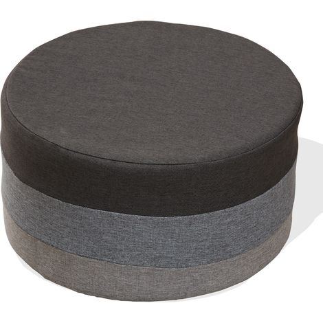 Rebecca Mobili Pouf Repose-pieds Plat Tissu Mobilier Vintage 25x45x45 (1/5)
