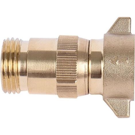 Brass Water Pressure Regulator, Lead-Free Brass Non-Adjustable Pressure Reducer (1/4)