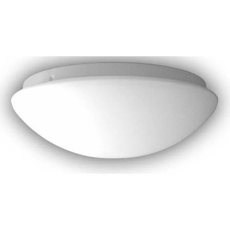 LED Deckenleuchte rund Opalglas matt, Nurglasleuchte, Ø 20cm