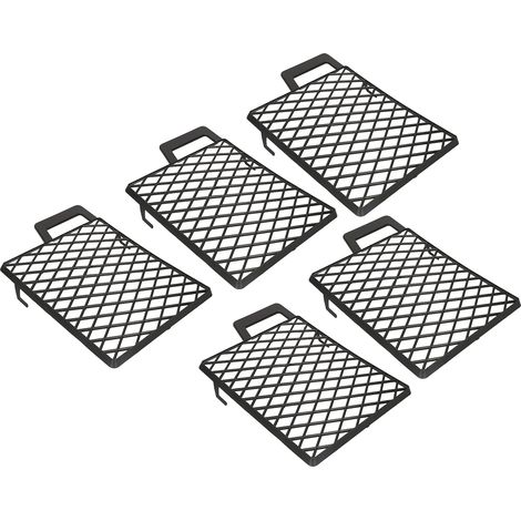 KOTARBAU Lot de 5 grilles abrasives en plastique - 250 x 200 mm - Galvanisées - À utiliser avec des rouleaux de peinture. (1/5)