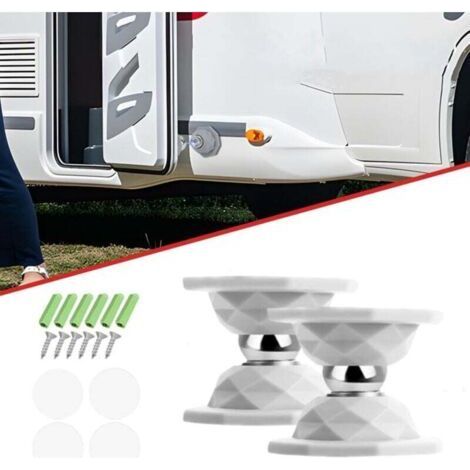 2 Pack Magnetic RV Door Holder, Keep Door Open, Door Stopper for RV, Travel Trailer, Motorhome (White) (1/4)