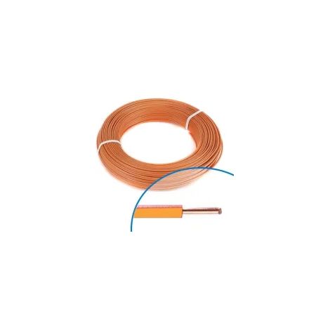 Fil électrique souple ho7vU 1,5mm2 orange - Couronne de 100m