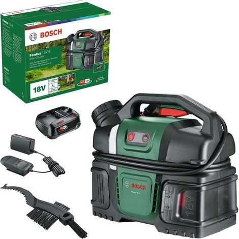Nettoyeur à pression (de vélo) sans fil BOSCH - Fontus 18V-6 - Batterie 18V 2.0Ah + chargeur AL1820 - Réservoir 6L (1/3)