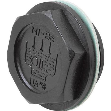 KIPP Verschlussschraube Form B M18x1,5 D26 Entlüftungswinkel schwarz (1/2)