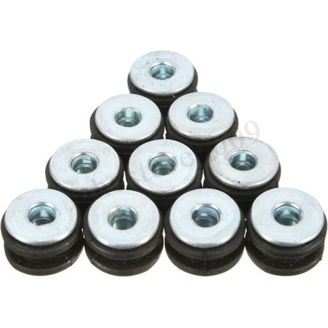 20 pcs Moto M6 Caoutchouc Oeillets Ensemble Carénage Capot Pièces Tampon Rondelle Coussin De Décompression Universel pour La Plupart Des Motos (1/3)