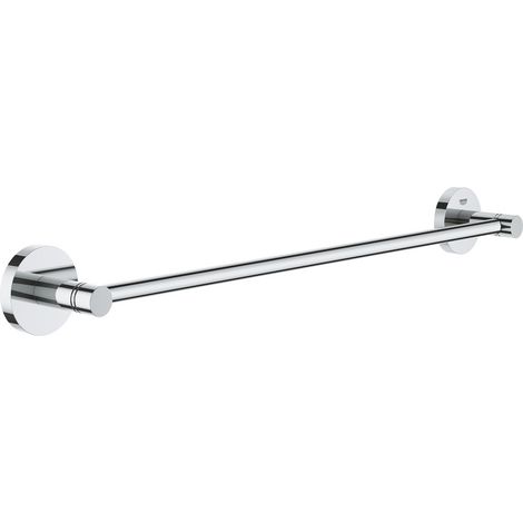 Porte-serviettes en métal 450 mm – Fixation invisible – GROHE StarLight chrome éclatant – Pour salle de bain moderne (1/5)