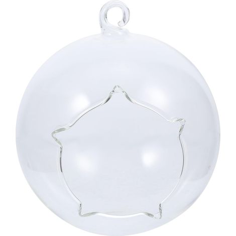 Bougeoir Verre Transparent Antivent pour Bougie Chauffe-Plat Support Décoratif Élégant Résistant Chaleur Table et Événements
