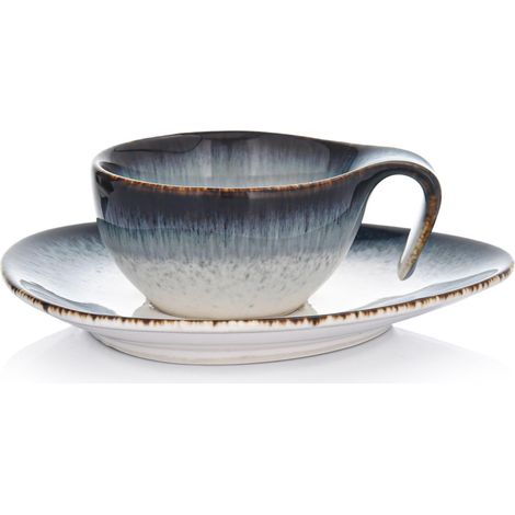 Espressotasse mit Untertasse, Porzellan, 60 ml, Time Dim, duka (1/5)