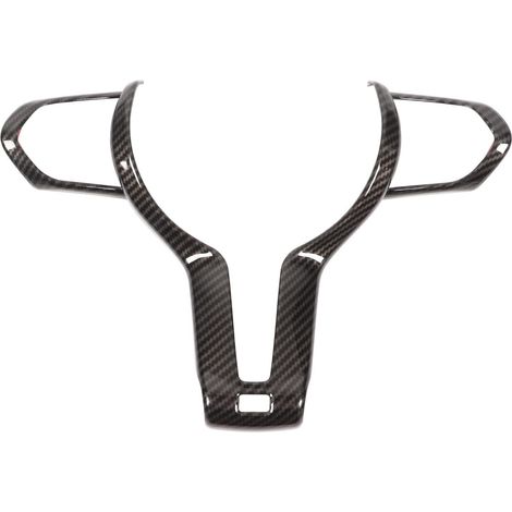 Garniture de Cadre de Panneau de Volant, Couverture de Garniture de Volant, Garniture de Volant ABS Couleur Fibre de Carbone Remplacement pour Châssis M2 M3 M4 M5 X5M F