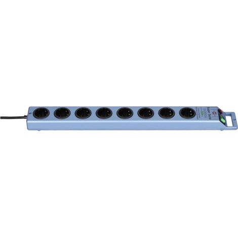 Brennenstuhl 1153340338 Multipresa con protezione da sovratensioni 8 scomparti Blu (metallizzato) Schuko 1 pz.