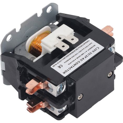 Contacteur de climatiseur 32 A, contacteur de compresseur de condenseur de climatiseur avec contacts en alliage d'argent 110 V (1/5)