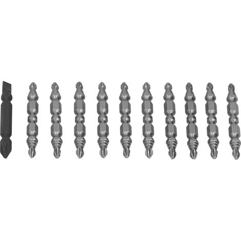 Magnetische Schraubendreherbits aus rutschfestem legiertem Stahl mit Kreuzdesign für elektrische Bohrmaschinen, 6,35 mm, Rockwell-Härte C 62 (1/5)