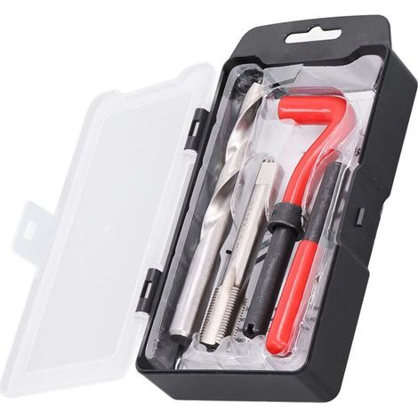 Kit de réparation de filetage 15 pièces, outil manuel compatible avec insert, pour réparation automobile M14 x 1,50 mm (1/5)