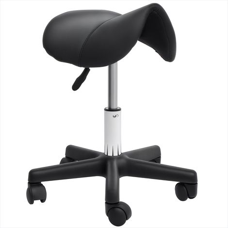 Tabouret de massage à roulettes avec selle ergonomique réglable (1/5)