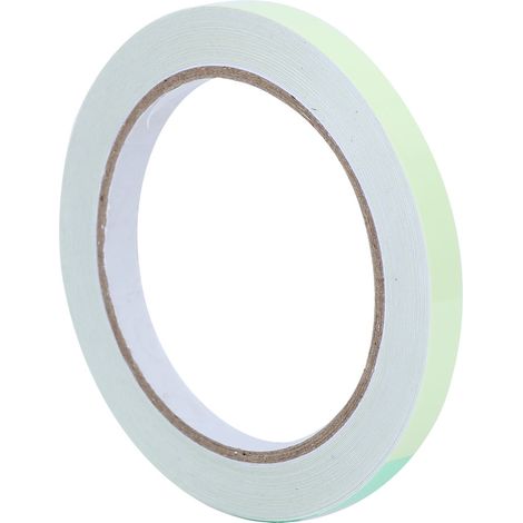 Ruban adhésif luminescent vert 10mmx10m, ruban ignifuge écologique, bande phosphorescente antidérapante pour sécurité (1/5)