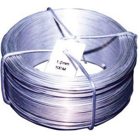 Fil d'acier galvanis'Š¢ 0,8 mm x 100 m