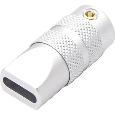 Boîtier métallique pour connecteur USB-C mâle de type C à souder soi-même (1/5)