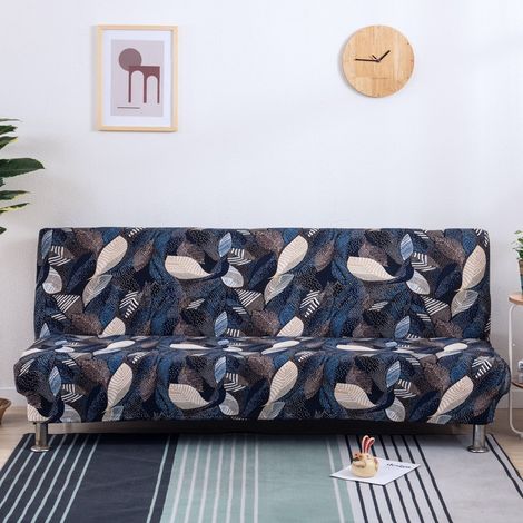 Sofabezug -XVX- 160-190 cm - Dehnbar - Blau - Modernes Design (1/4)