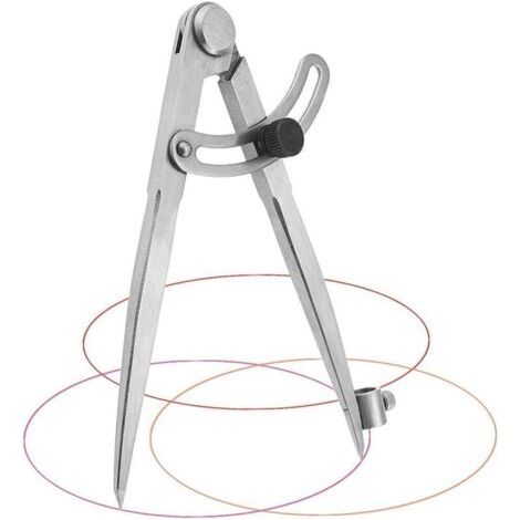 Compas Menuisier 20 cm Compas Menuisier Professionnel en Acier au carbone Compas Grand Diamètre pour Cercles de Dessin, Menuiserie, Travail Du Métal et Travail Du Cuir