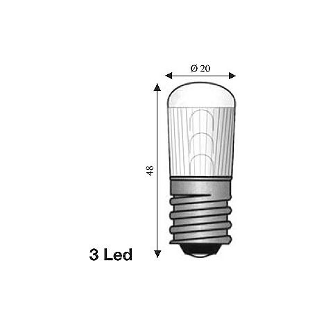 Lumiled E14 24V 3 Led Ambra ( Wimex Cod. 4011513 )