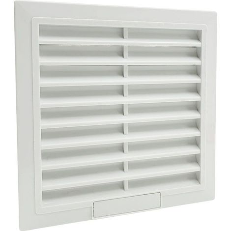 Ouïe d'aération plastique ABS avec filtre IP54 - 105x105mm - RAL7035 pour armoire électrique (1/3)