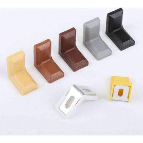 Équerre D'angle - 23x23x30 mm - 2 Trous - Pour Assemblage Meuble - Lot De 100 Pièces (1/4)