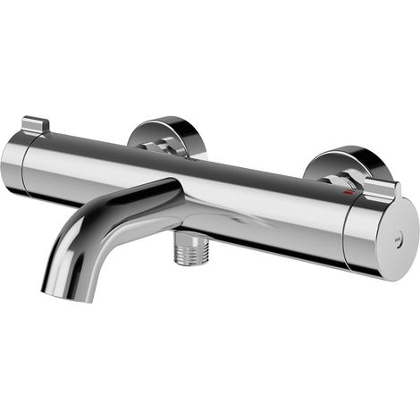 KWC AR Thermostat-Wannenbatterie, F4, AP,  Wannenauslauf und für Handbrause