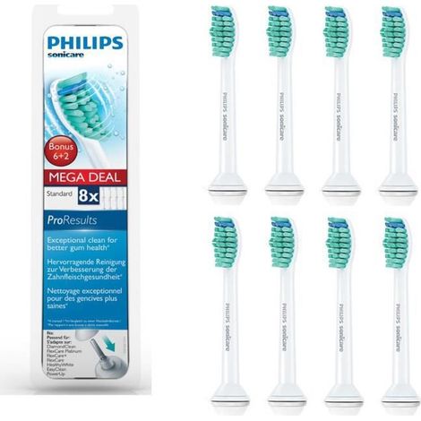 PHILIPS HX6018 CONSEILS SONICARE PRORESULTS 8 pièces (1/5)
