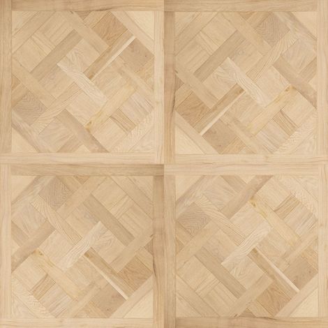 Naturasol – Dalle de parquet Versailles chêne brut 100x100 cm – Finition à huiler ou vernir – Épaisseur 15 mm – Chanfreins sur 4 côtés