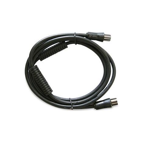Koaxial Extender Stecker auf Buchse Schwarz / 1,5 M + Filter GSC 002601352