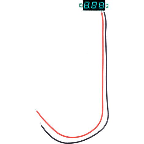 Digitales Voltmeter mit 0,28-Zoll-LED-Anzeige, Gleichspannungsmesser, 2,5–30 V (Blau) (1/5)