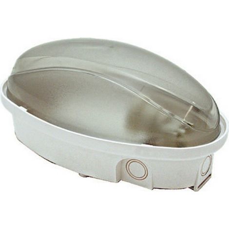 PLAFONIERA LED 'OVALE' calotta opalina - luce naturale