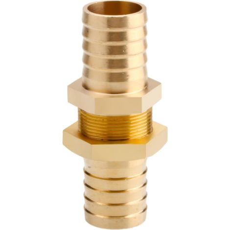 Raccord cannelé en laiton 1/2", filetage femelle, épisseur de métaux, barbillons, raccord tuyau, connecteur adaptateur pour air, eau, huile (épaisseur 8 mm) Pagode 19 Mm Grand Cuivre (1/5)