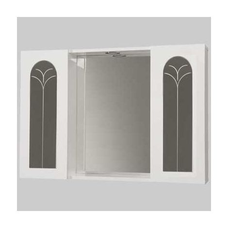 SPECCHIO PALMA 2 ANTE BIANCO - -