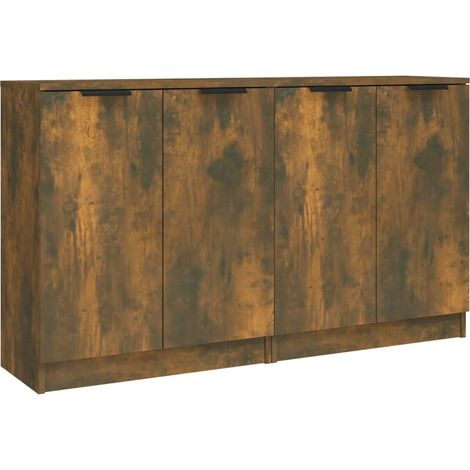 Credenza buffet cassettiera mobile contenitore organizer cucina soggiorno soggiorni set da 2 60 x 30 x 70 cm MDF marrone 020036735