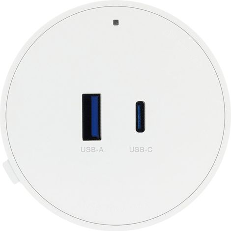 Schwaiger Steckdosenadapter für modulare Stromschiene USB-C + A max. 20W weiß Zwischensteckdose (1/3)