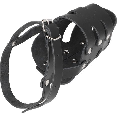 Muselière pour chien anti-morsure et anti-mâchouillage, respirante, ajustable et renforcée, facile à utiliser, pour cage et dressage. (1/5)