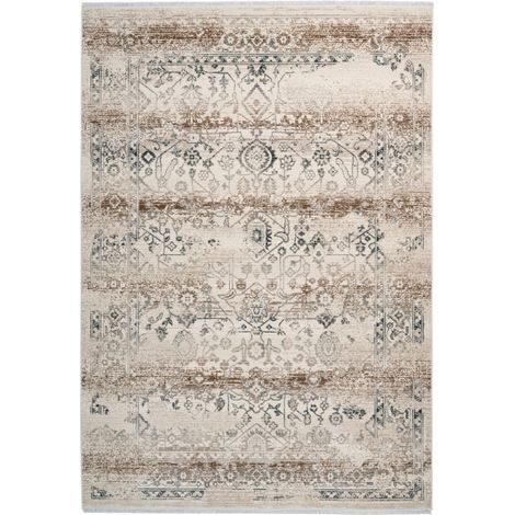 Tapis Oriental Effet Usé "Anouk" Beige 80 x 150 cm (1/4)