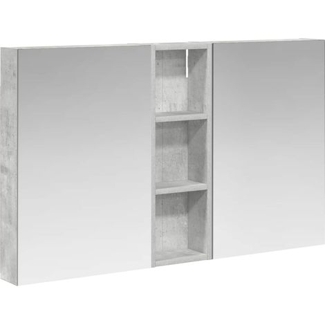 Maison Exclusive - Set di Armadi da Bagno con porta 3 pcs 100 x 10,5 x 60,5 cm