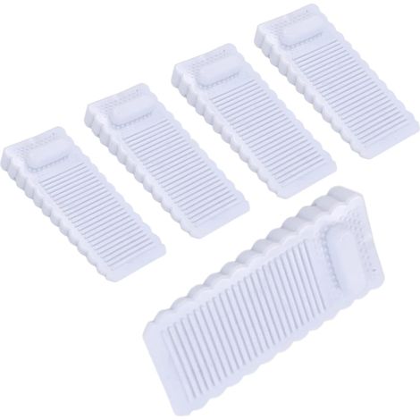 Butée De Porte En Caoutchouc - Butée Anti-Dérapage Pour Sol Carrelé Moquette Bois - Hauteur Réglable Jusqu'à 7 cm - Lot De 5 (1/5)