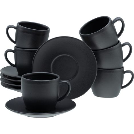 Soft Touch Black Service de table 12 pièces pour 6 pers (1/5)