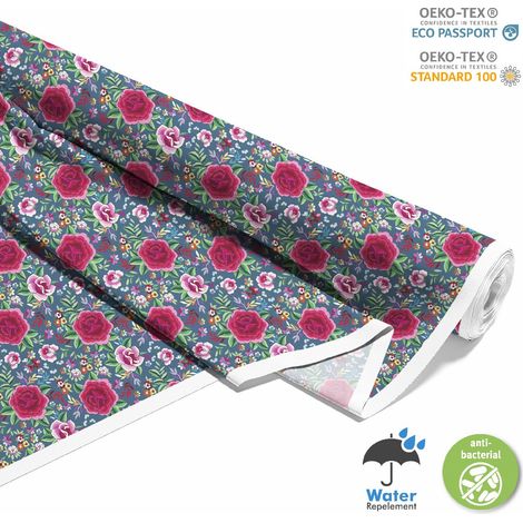Outdoor dekostoffe oxford - Motiv spanisches Blumenmuster (1/5)