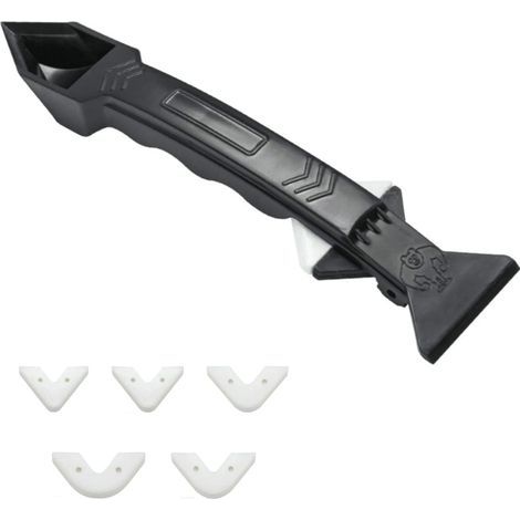 Lntyq Kit d'outils de calfeutrage - Ensemble d'outils de mastic amovible pour cuisine, salle de bain, mur et extérieur (1/4)
