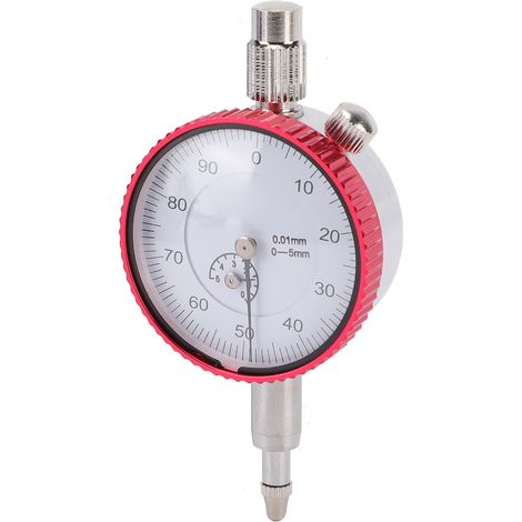Comparateur à cadran industriel de précision, plage de mesure 0-5 mm, résolution 0,01 mm (1/5)