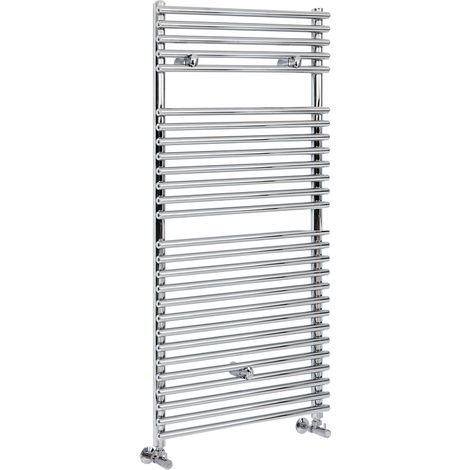 Hudson Reed Arno - Sèche-Serviettes Design Moderne - Chromé - 119 cm x 45 cm (1/4)